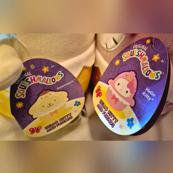 Original Squishmallows 8" Sanario Hello Kitty And Friends Bundle Of 5